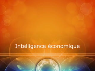 Intelligence économique
 