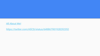 All About Me!
https://twitter.com/ASCD/status/648867901928292352
 