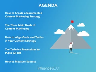 How to Create a Documented
Content Marketing Strategy
The Three Main Goals of
Content Marketing
How to Align Goals and Tac...