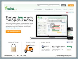 1243“If you don’t know where you are going, any path will take you there.”Iyad Mourtada, CIA, CMA , CFE, CPLP             						             Openthinkingacademy.com