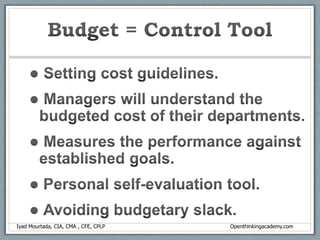  Anticipating problems (managers are proactive rather than reactive).