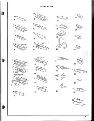 19
33~
-Cl1I:J--
FIGURE 3.4.7-28
~~-
c~ 25~
9 . J --~
"
---
17
~~)
'"
~ -~
10
~.
~
-.... 18 ---
"'~
26
""""
~~- 1~'
~
" ",,/
19
~
C~
.........
27
~
4 ) 12 20 28
(;AOOVE OR FIE.lET WHD
-~:--
~
)
21 --
29
"
) ,~ -~-~
-CJ£t:Jl~::.-::
22
SqUARED, TAPERED AND
14
~39P·~
WIDER THAN FLANGE
30
~~
;~l ,;,""
PllIGWE,O
@
15
STATW~
<¥"
~O
31
-~' ~-~n~
~t:rt:n~-
16 -. 24
32
 
