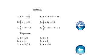 FÓRMULAS