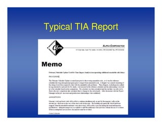 Time Impact Analysis
