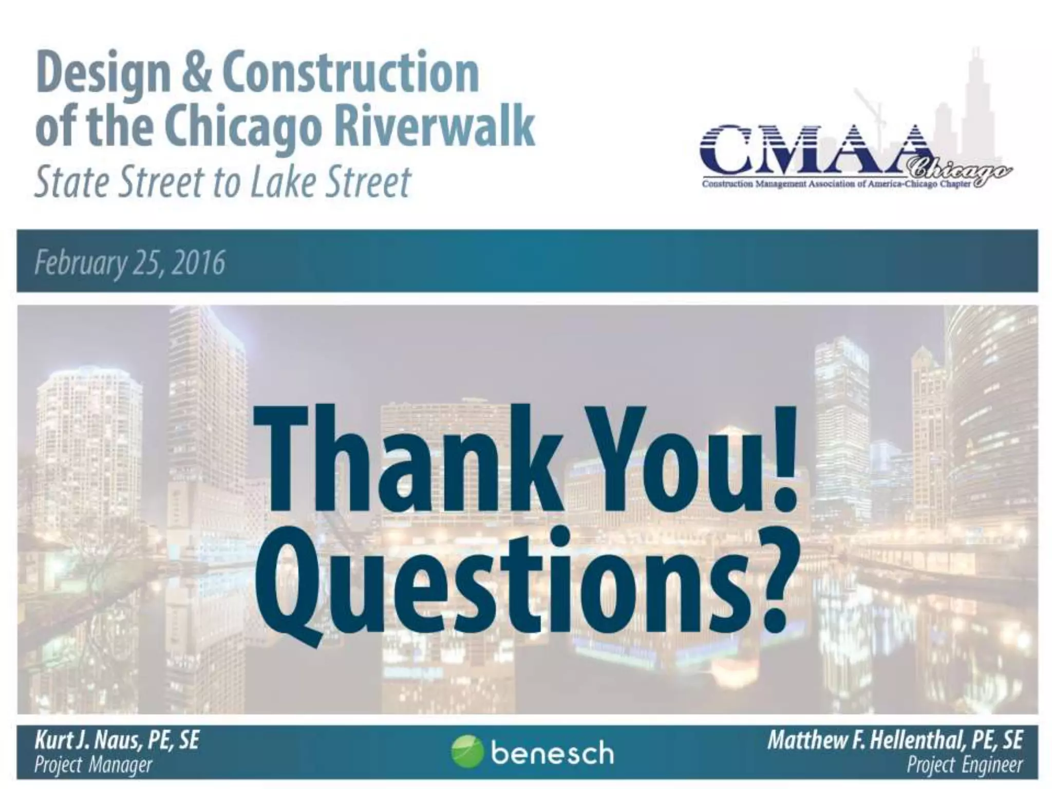 CMAA Riverwalk Presentation