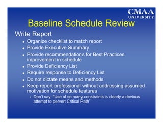 Schedule Review