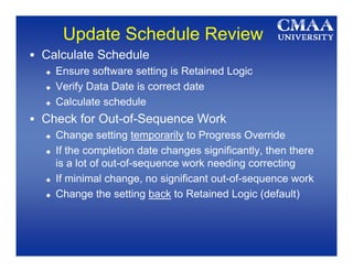 Schedule Review