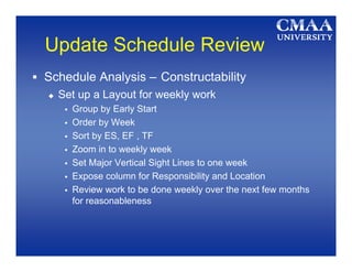 Schedule Review