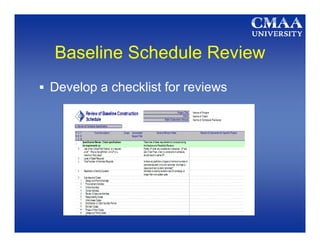 Schedule Review