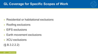 Scope Exclusions Seeing the Big Picture: Best Practices for Contracting and Construction ...