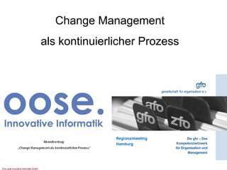 Change Management als kontinuierlicher Prozess 