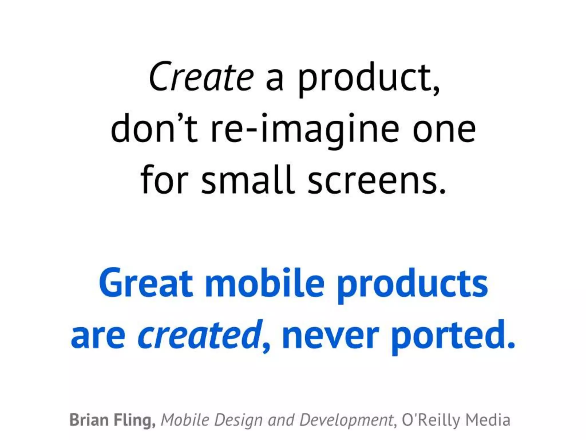 User Experience for Mobile (for Cambridge Mobile App Group)
