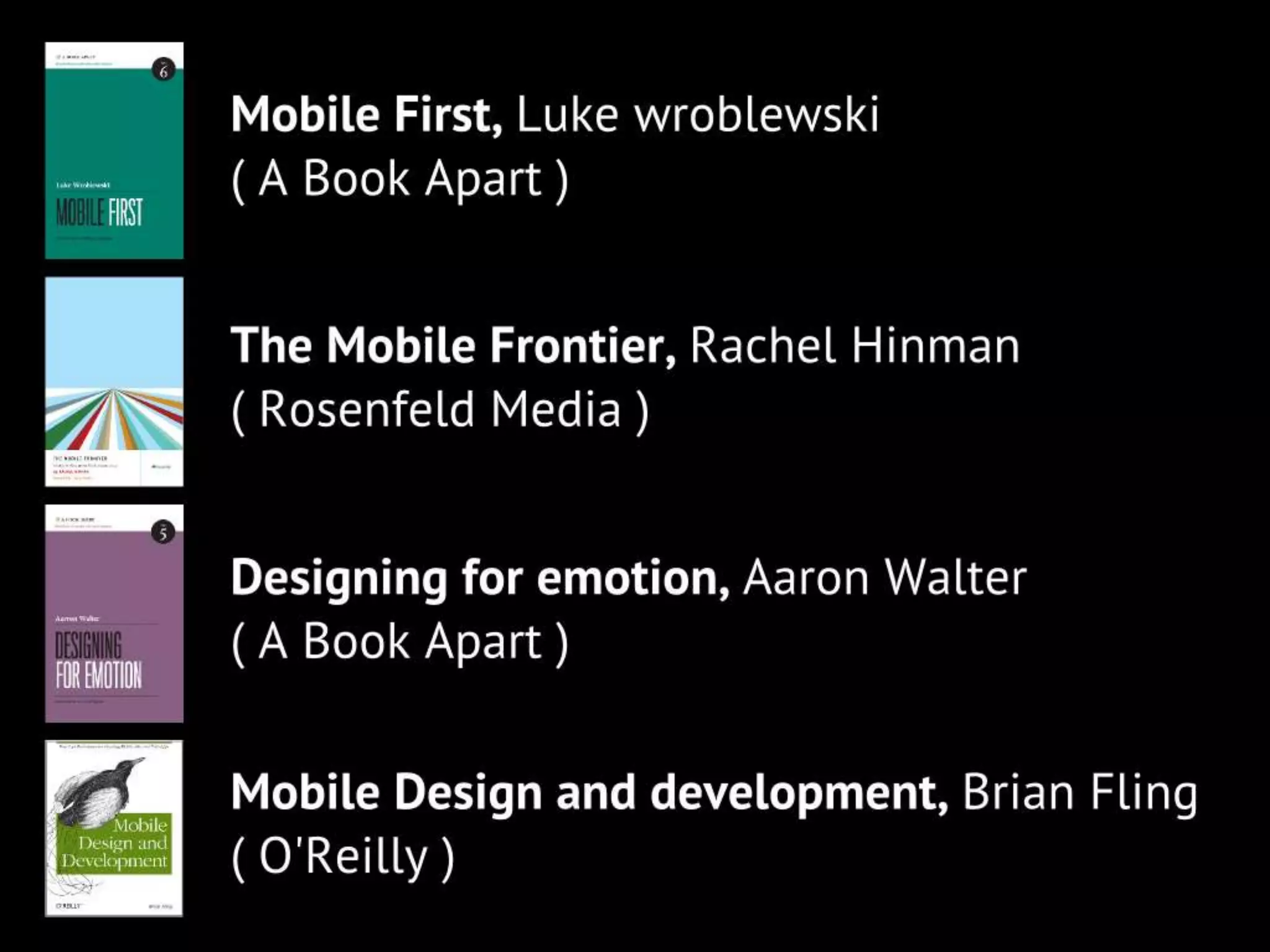 User Experience for Mobile (for Cambridge Mobile App Group)