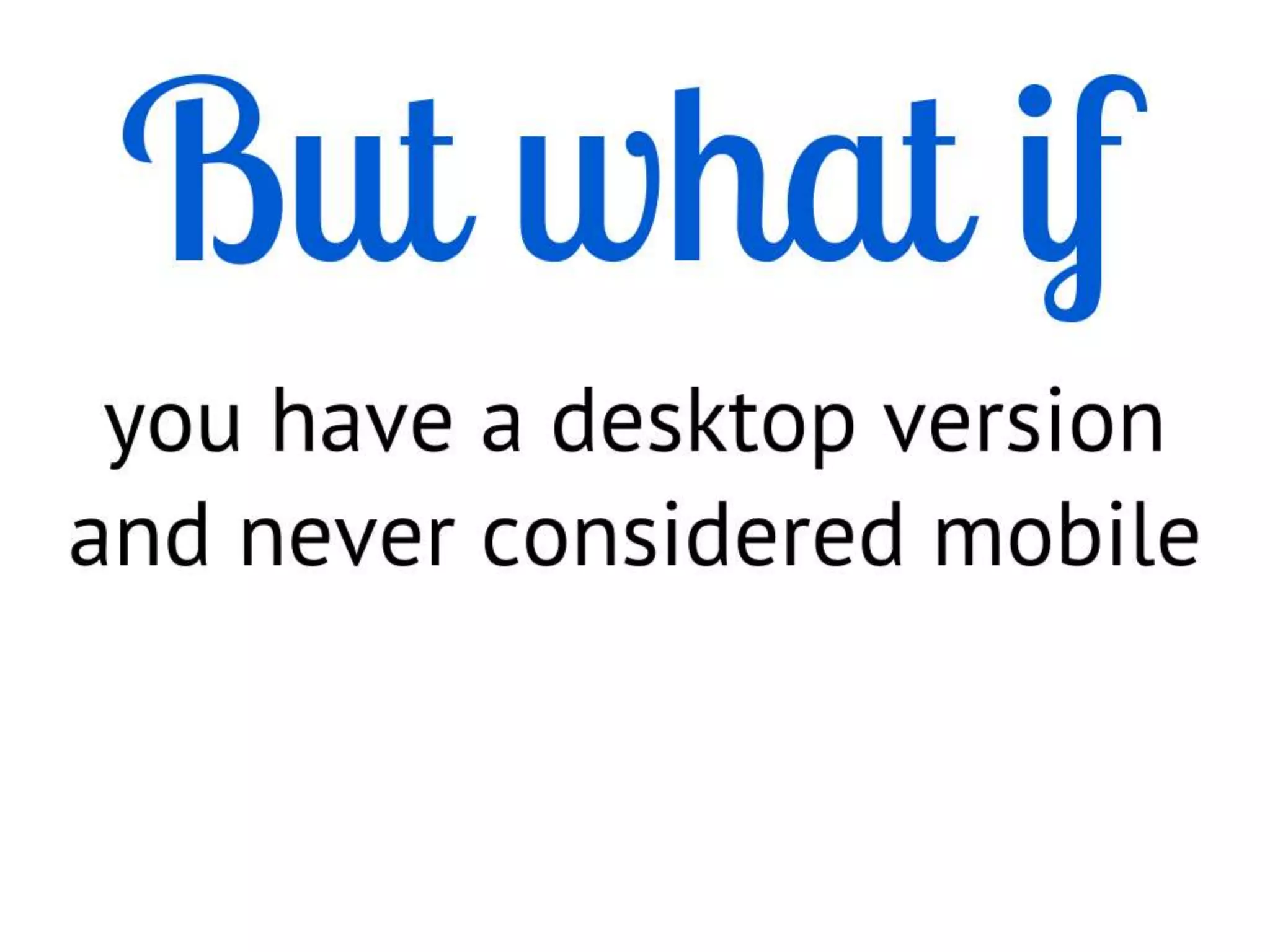 User Experience for Mobile (for Cambridge Mobile App Group)