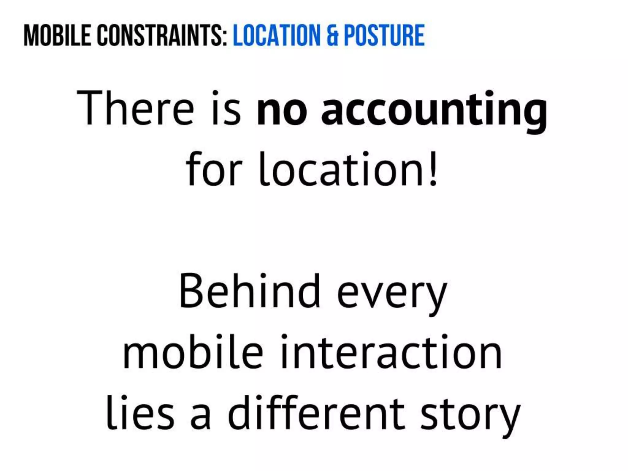 User Experience for Mobile (for Cambridge Mobile App Group)