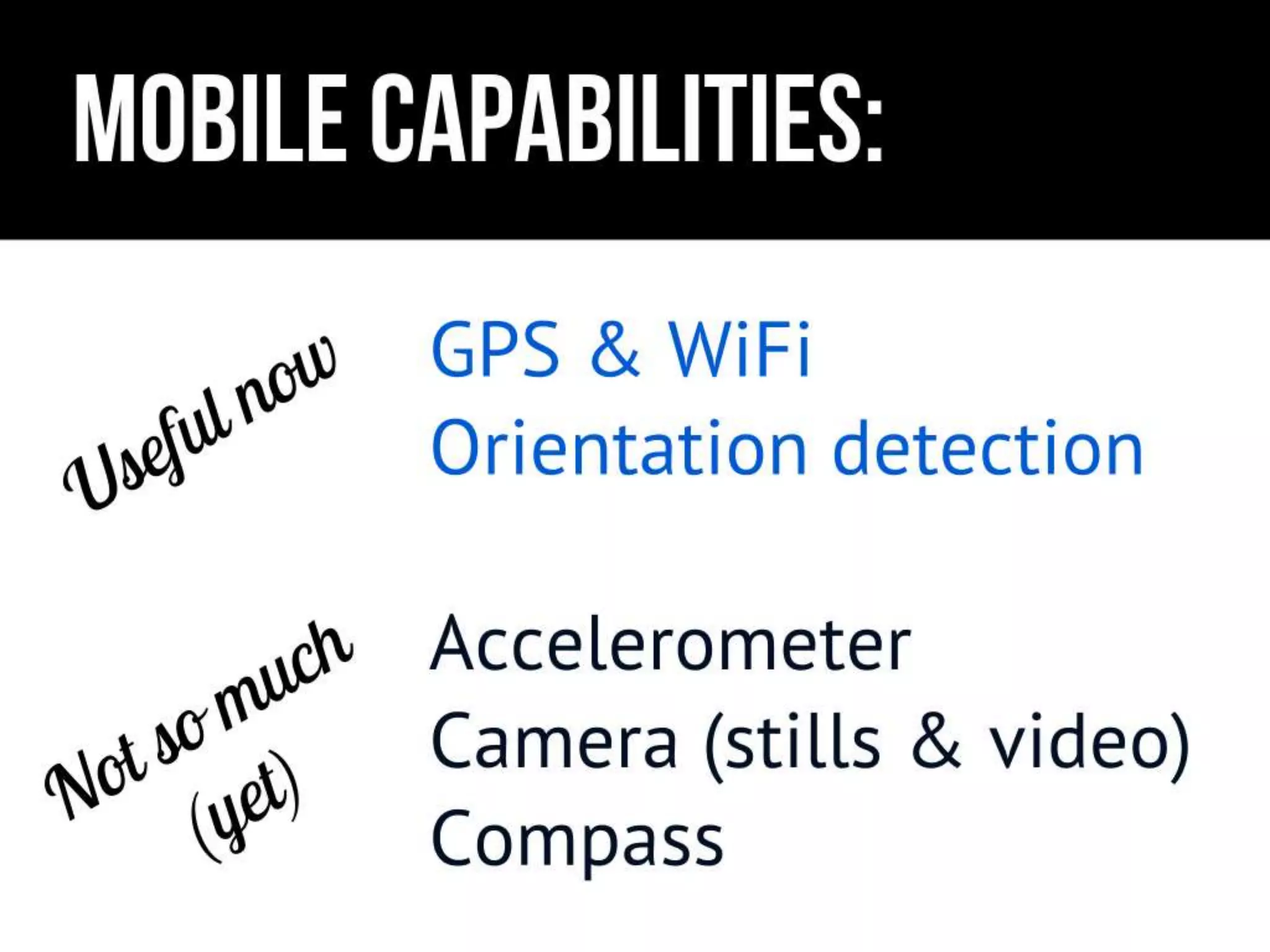 User Experience for Mobile (for Cambridge Mobile App Group)