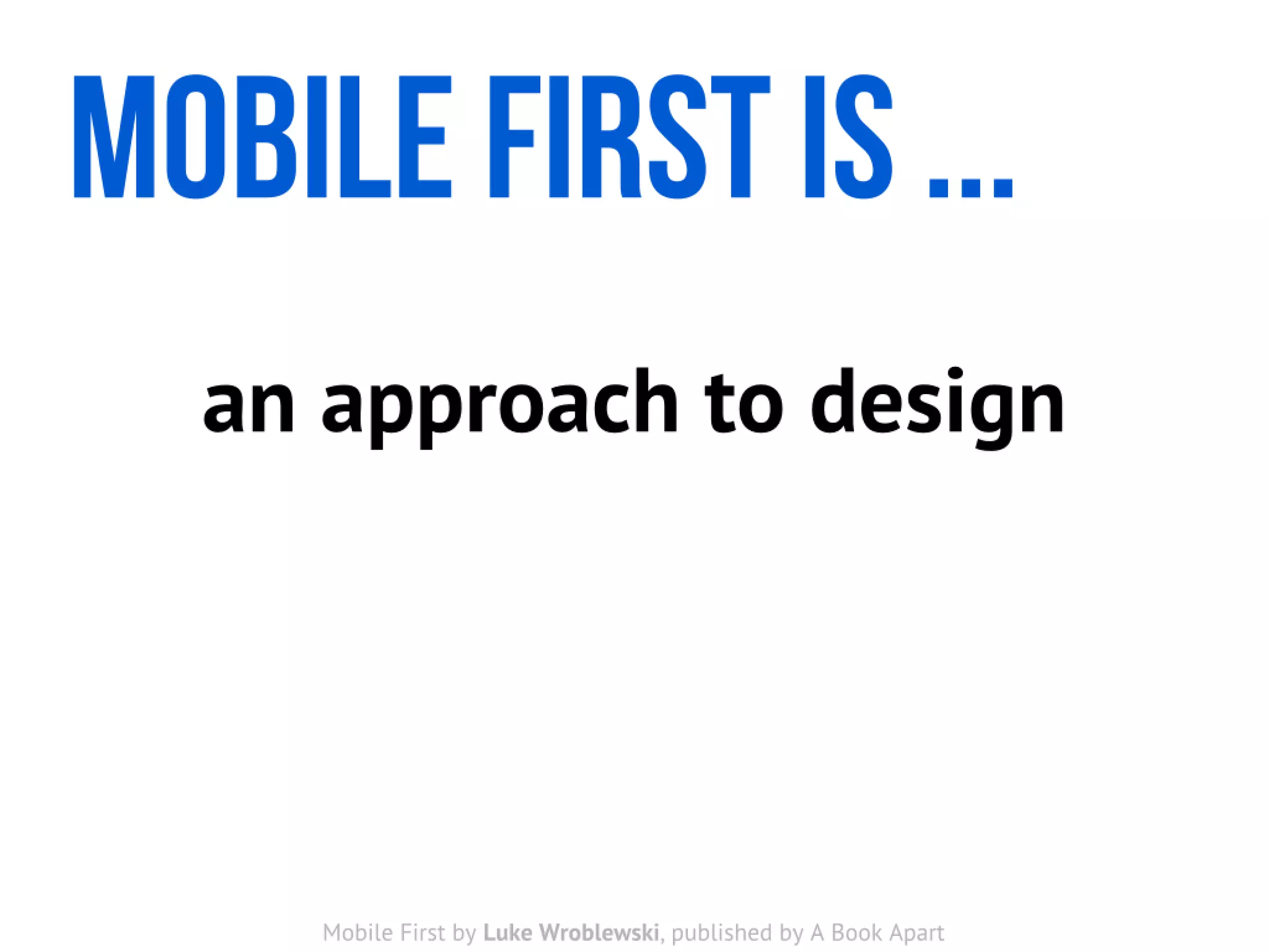 User Experience for Mobile (for Cambridge Mobile App Group)