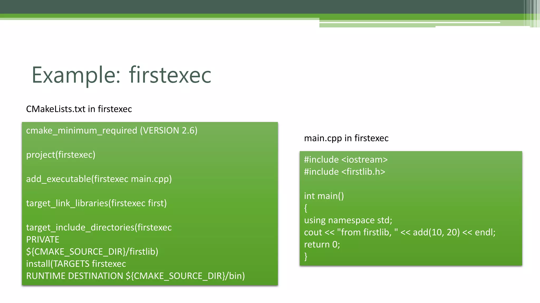 Cmake tutorial | PPT