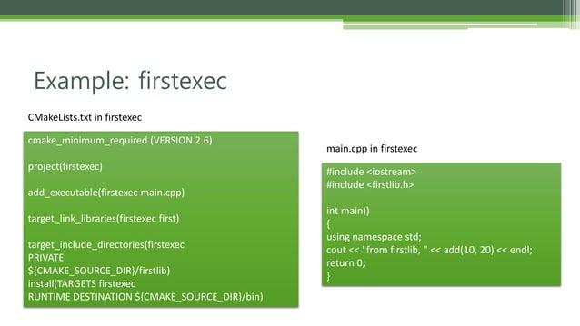 Cmake tutorial | PPTX