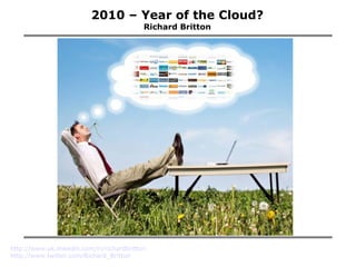 2010 – Year of the Cloud? Richard Britton 