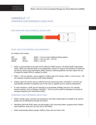Muac Guidelines Cmam t ph1_v1 | PDF