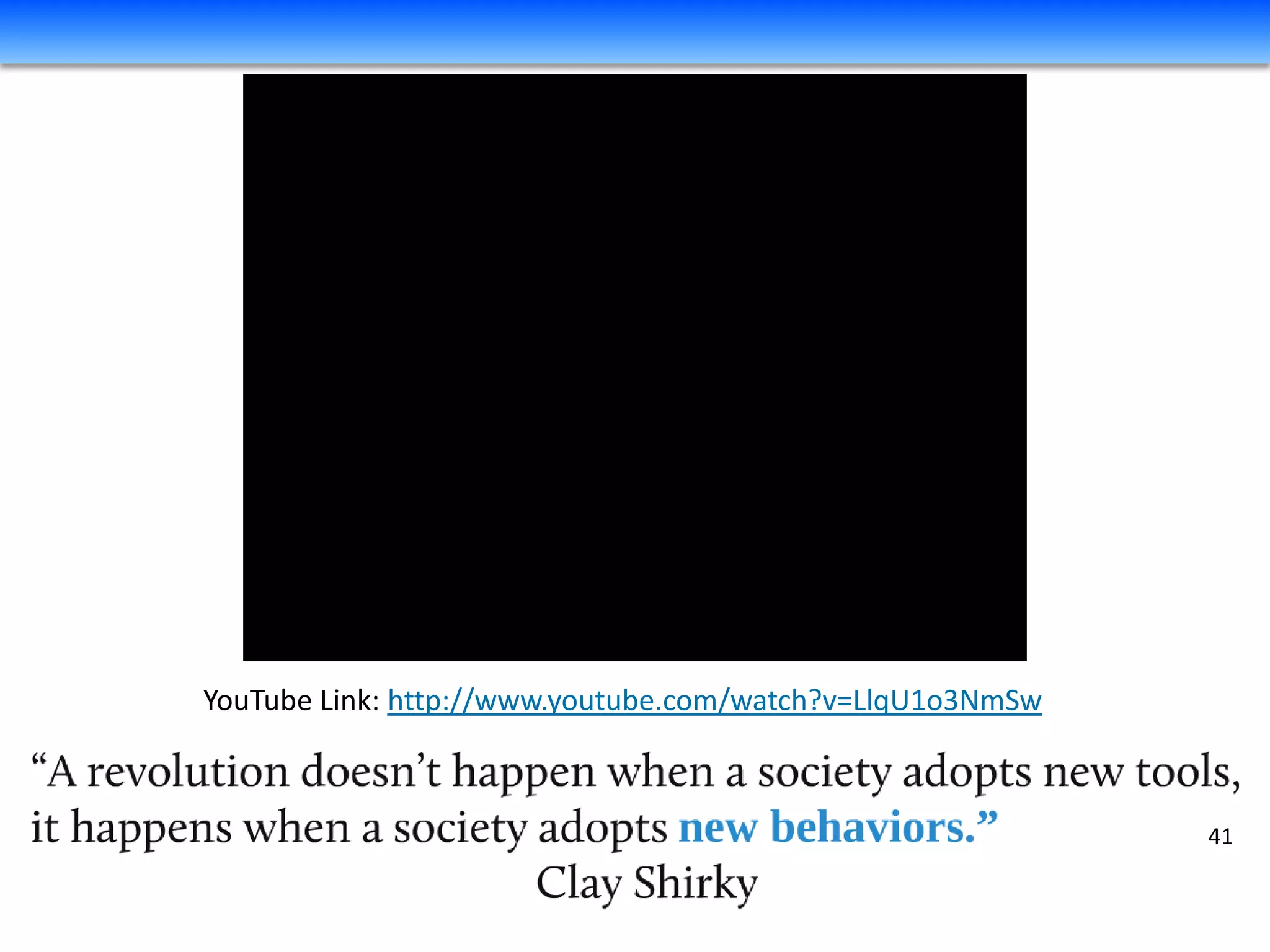 YouTube Link: http://www.youtube.com/watch?v=LlqU1o3NmSw



                                                           41
 