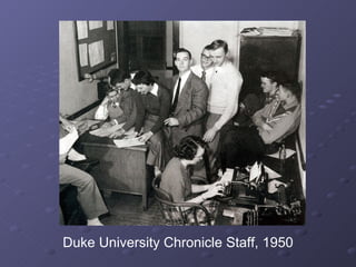 Duke University Chronicle Staff, 1950 