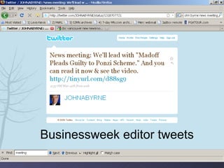 Businessweek editor tweets 