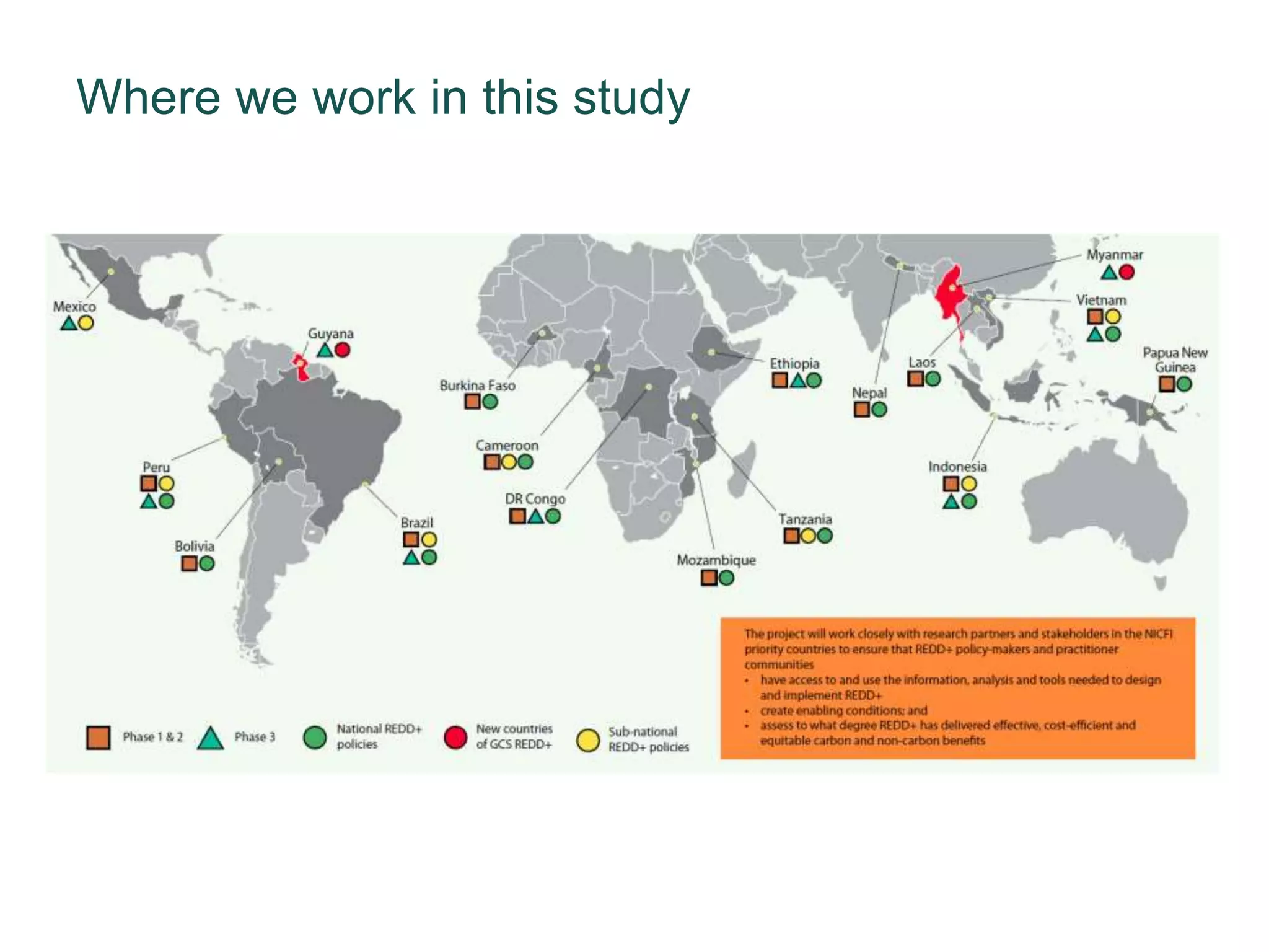 Where we work in this study
 