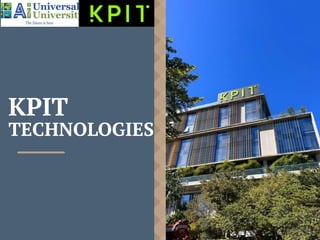 KPIT
TECHNOLOGIES
 