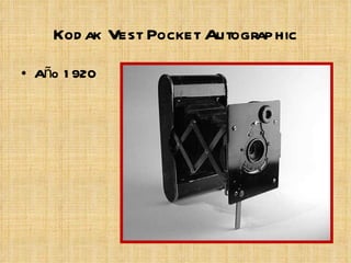 Kodak APPAREIL  "VEST POCKET AUTOGRAPHIC " 1913 KODAK 