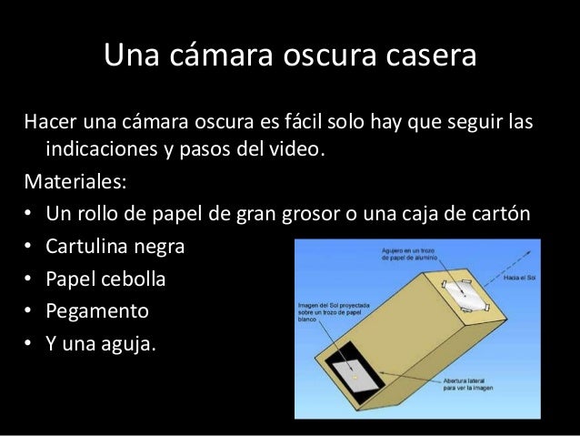 Como Hacer Una Camara Oscura Casera