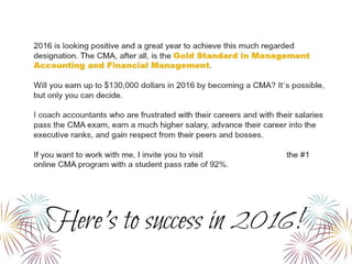 2018 CMA Exam Roadmap to Success