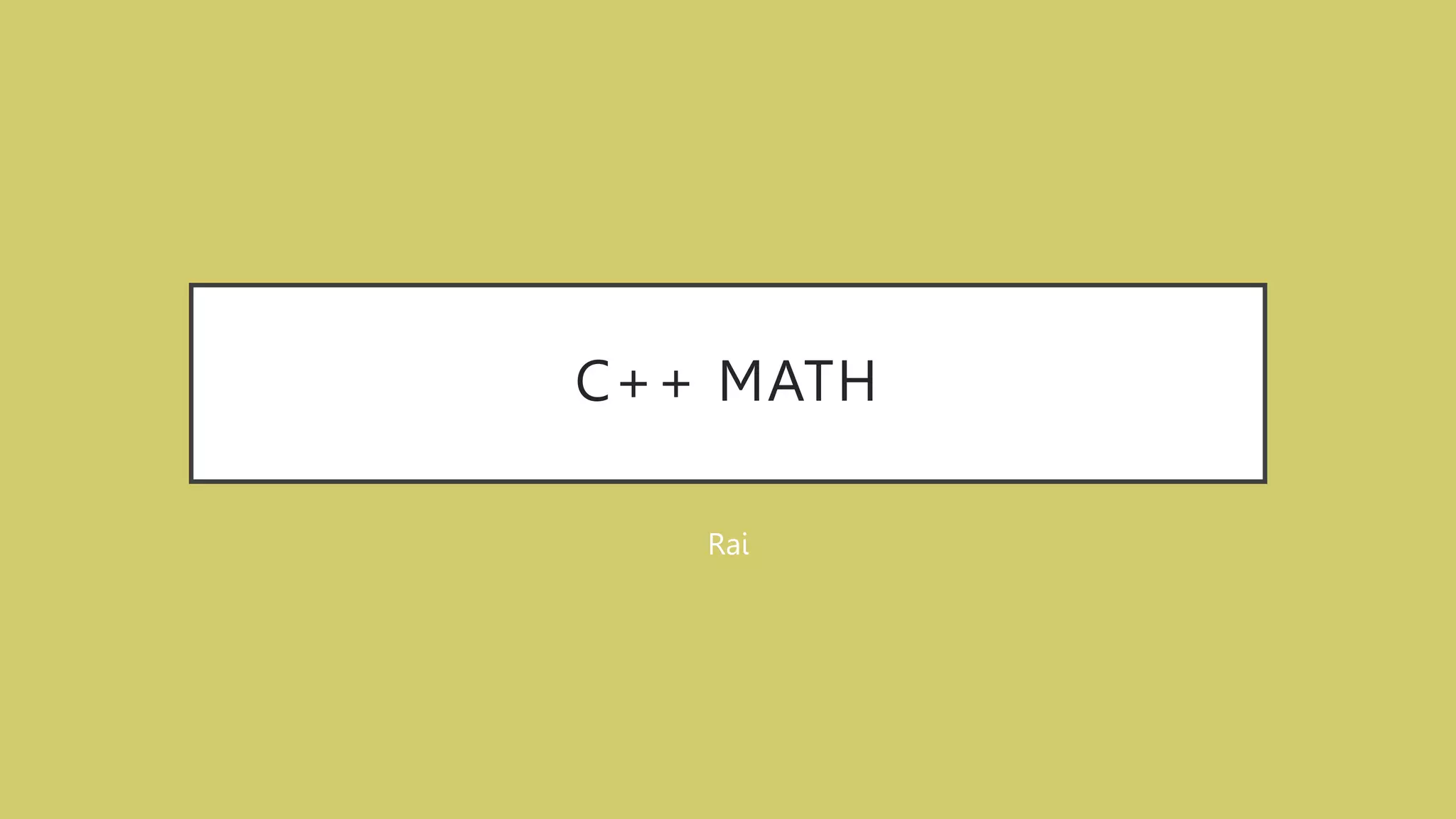 C++ Math.pptx
