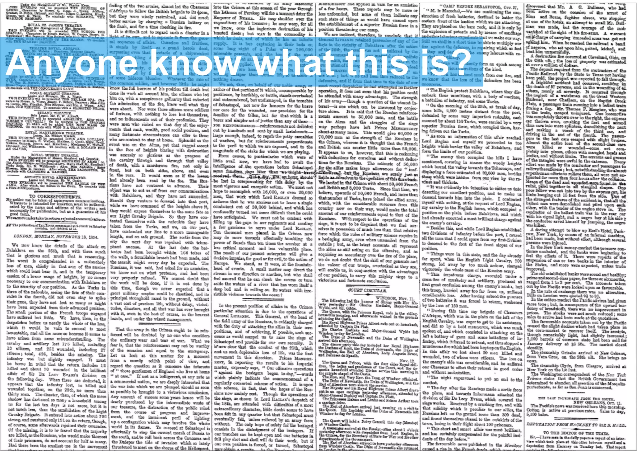 Anyone know what this is?
 