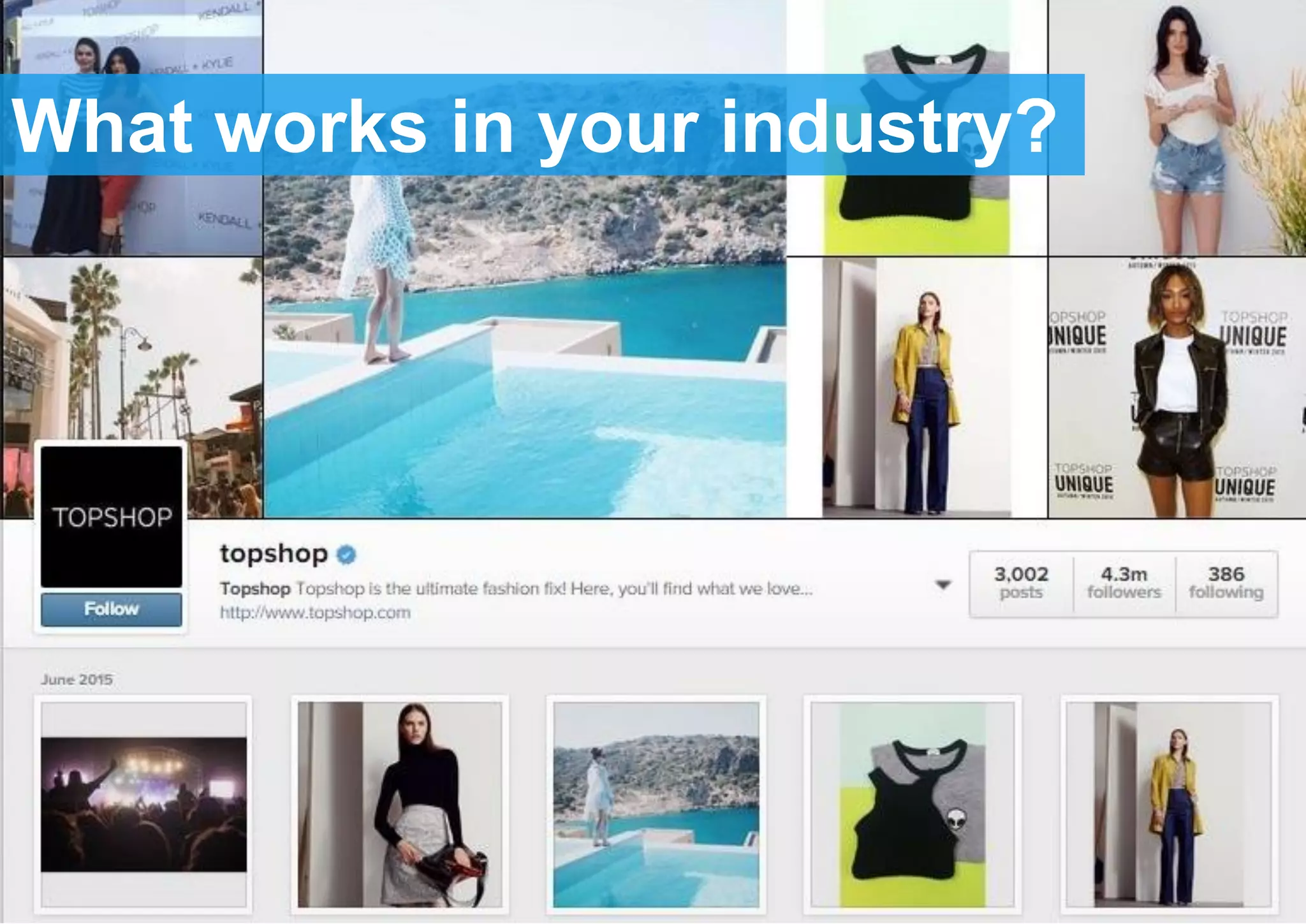 What works in your industry?
 