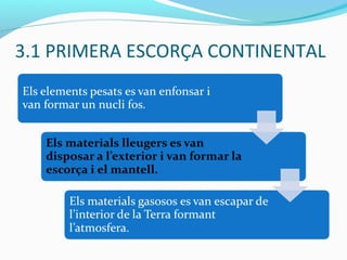 3.1 PRIMERA ESCORÇA CONTINENTAL
 