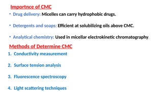 CMC(Critical Micelle Concentration).pptx