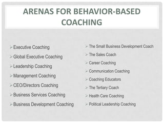 Behavioral Coaching-What is It? | PPTX