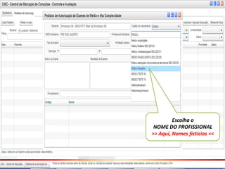 Escolha o
 NOME DO PROFISSIONAL
>> Aqui, Nomes fictícios <<
 