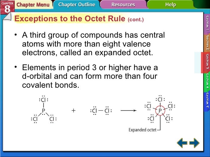 cmc chapter 08 how many of the following elements can form compounds with an expanded octet