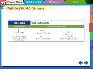 Section 22-3 Carboxylic Acids  (cont.) 