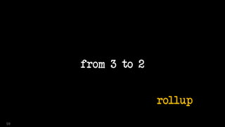 from 3 to 2
59
rollup
 