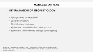 Case presentation on Cerebrovascular Infarction | PPTX