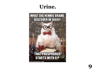 Urine.
9
 