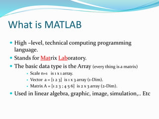 MATLAB | PPTX | Technology & Computing
