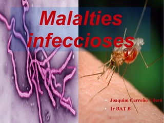 Malalties
infeccioses
● Joaquim Carreño Vilaró
● 1r BAT B
 