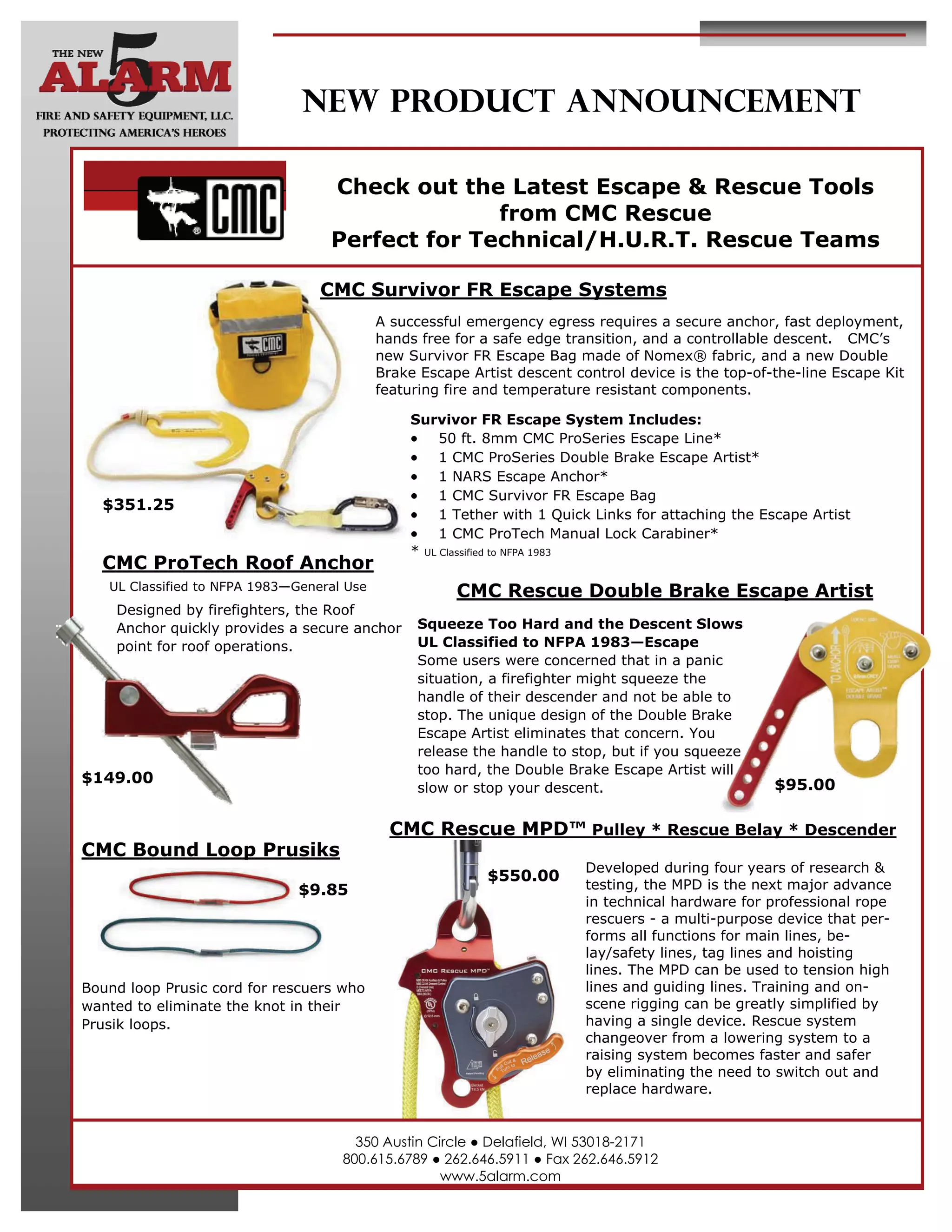 Cmc Rescue Flyer With Pricing PDF