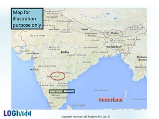 Copyright reserved JBS Academy Pvt. Ltd. ©
Map for
illustration
purpose only
 