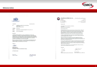 Reference Letters
16
 